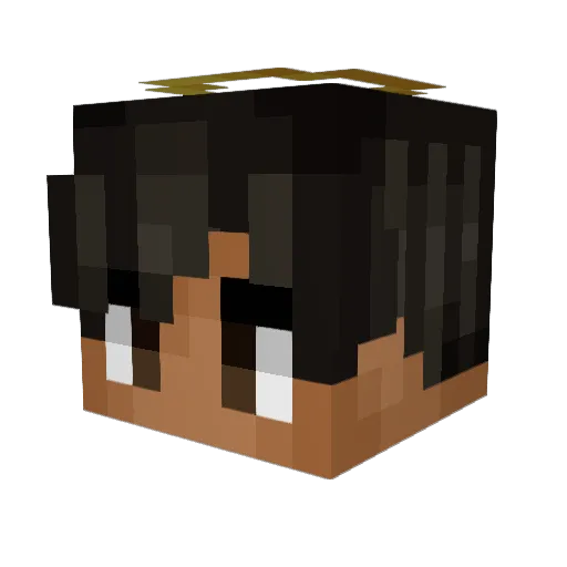 Star_GOD Minecraft avatar head, 3D render