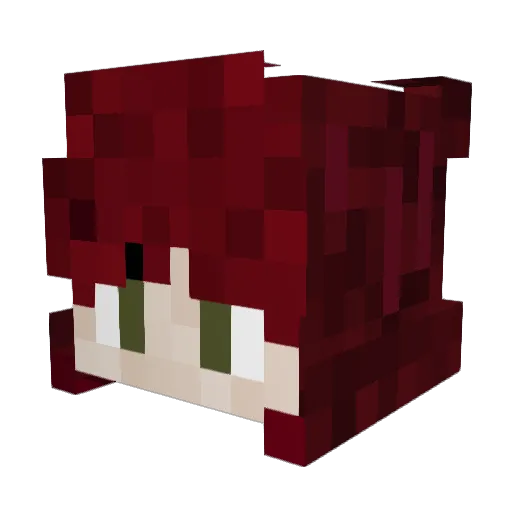 Star_Garden_ Minecraft avatar head, 3D render
