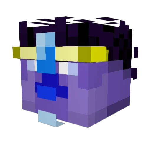 Star_Platypus Minecraft avatar head, 3D render