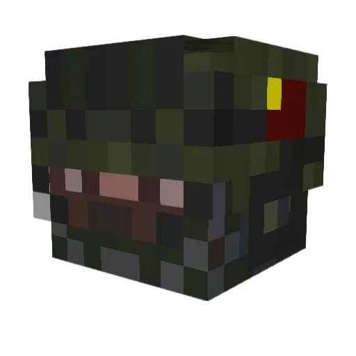 Star_River_z Minecraft avatar head, 3D render