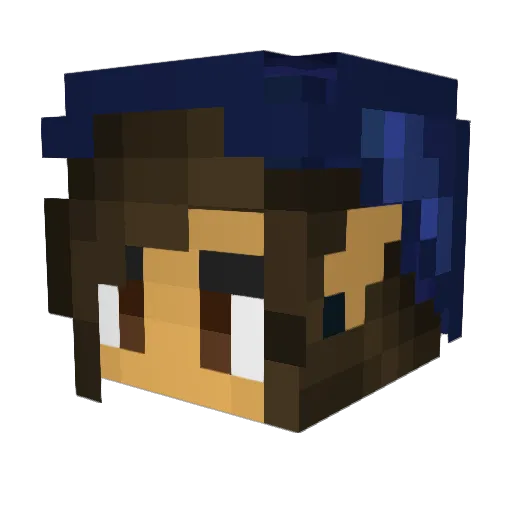 Star_Singer Minecraft avatar head, 3D render