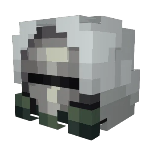 Star_Soldier Minecraft avatar head, 3D render