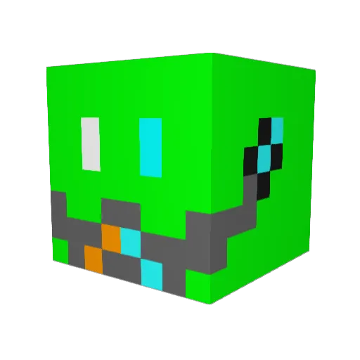 Star_Tossi Minecraft avatar head, 3D render