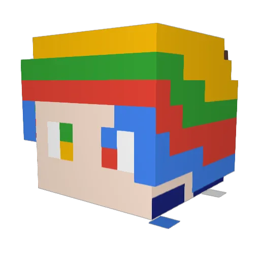 Star_catzzzz Minecraft avatar head, 3D render