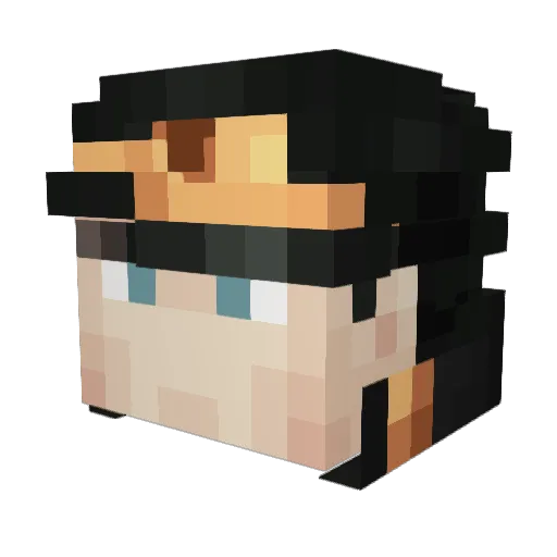 Star_jo Minecraft avatar head, 3D render
