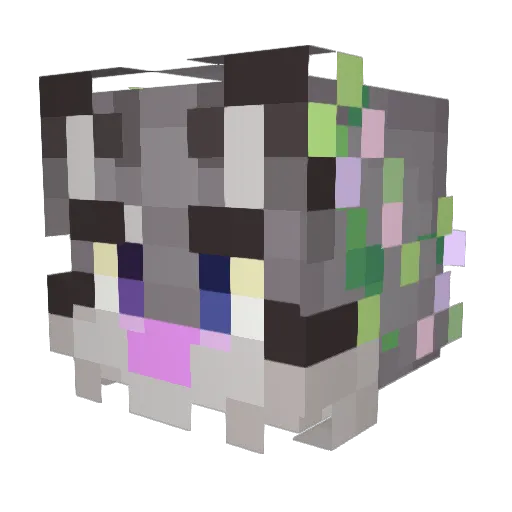 Star_of_Nyx Minecraft avatar head, 3D render