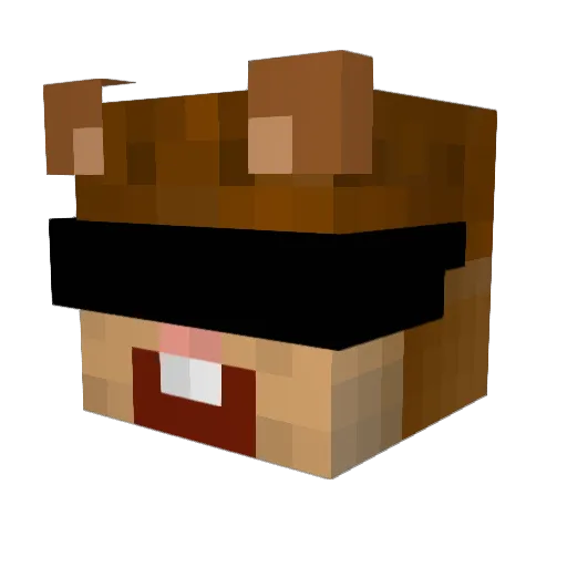 Starbacher Minecraft avatar head, 3D render