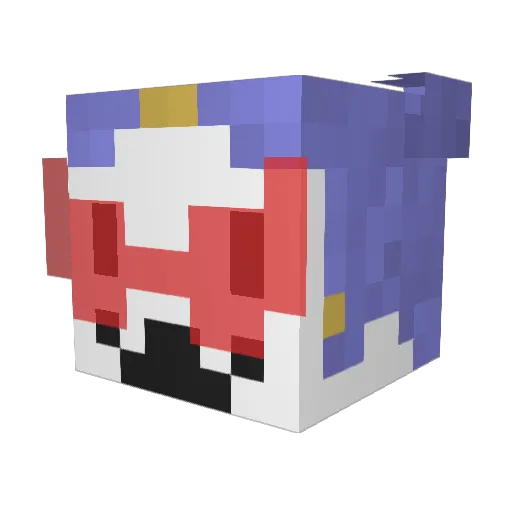 Starbean0728 Minecraft avatar head, 3D render