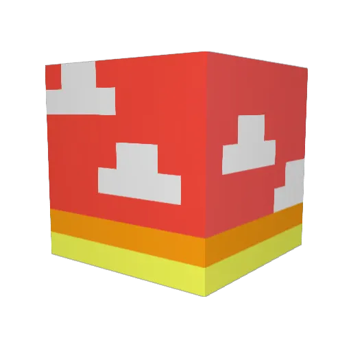 Starber Minecraft avatar head, 3D render