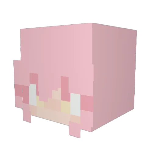 StarberryMomochi Minecraft avatar head, 3D render
