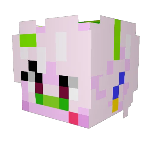 Starbitz_01 Minecraft avatar head, 3D render