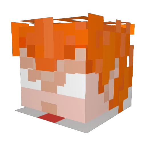 Starbound1504 Minecraft avatar head, 3D render