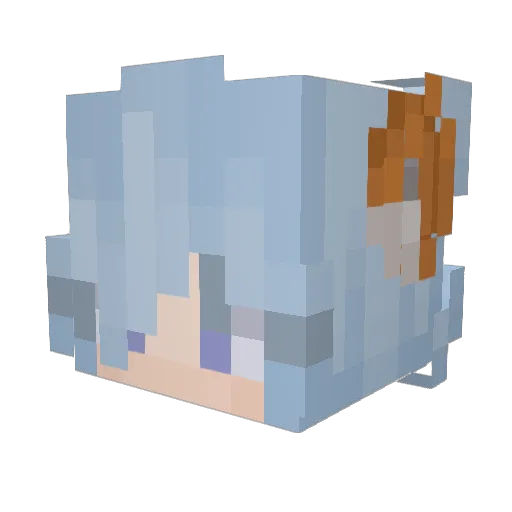 Starbound_Fox Minecraft avatar head, 3D render