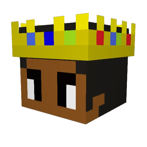 StarboyOnCrack Minecraft avatar head, 3D render
