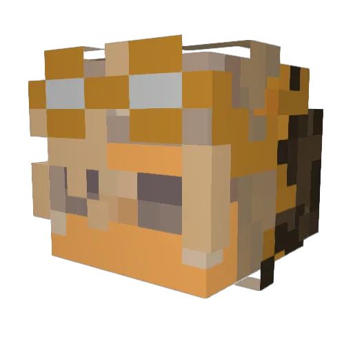 Starboywtf Minecraft avatar head, 3D render
