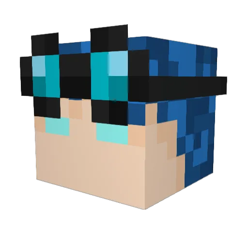 Starbringer_ Minecraft avatar head, 3D render