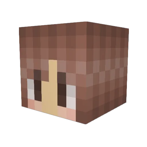 StarbucksYT Minecraft avatar head, 3D render