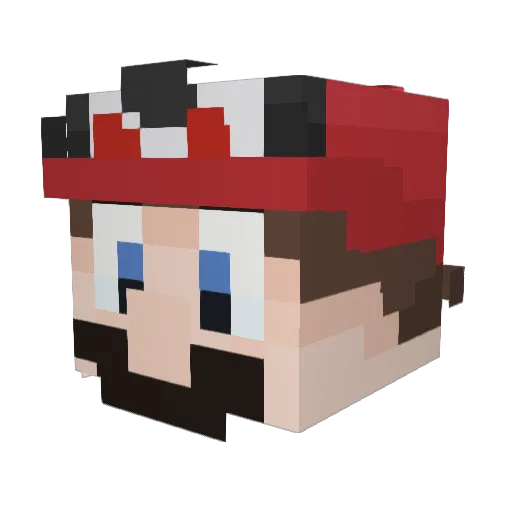 StarburstQ Minecraft avatar head, 3D render