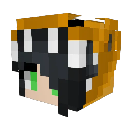 Starburst_Studio Minecraft avatar head, 3D render
