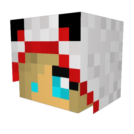 StarcallerAngel Minecraft avatar head, 3D render