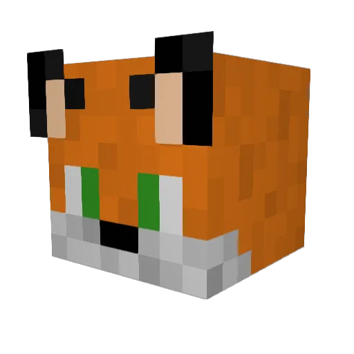 Starcat04 Minecraft avatar head, 3D render