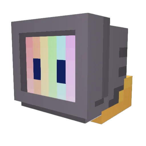 StarchMotions Minecraft avatar head, 3D render