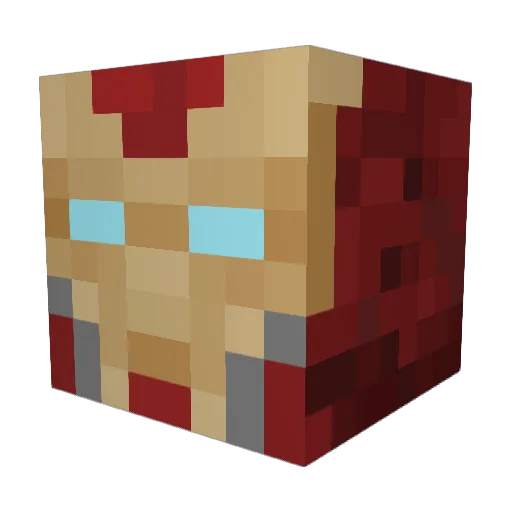 StarchainZ Minecraft avatar head, 3D render