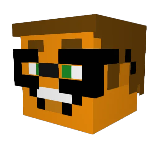 Starcharger Minecraft avatar head, 3D render