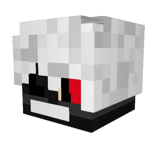 Starchii Minecraft avatar head, 3D render