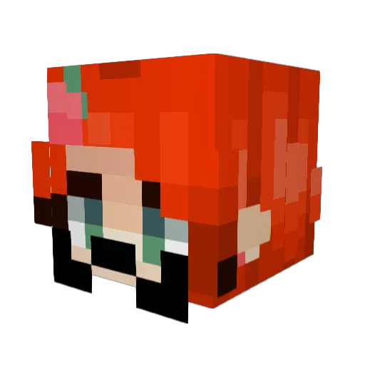 Starchlord Minecraft avatar head, 3D render