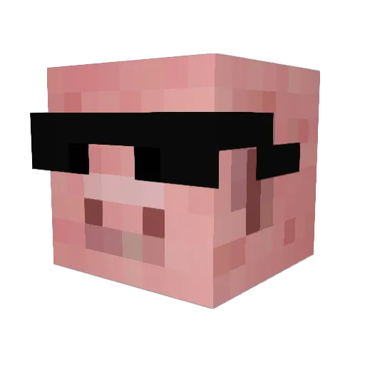 Starcrack18 Minecraft avatar head, 3D render