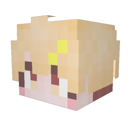 Starcream1 Minecraft avatar head, 3D render