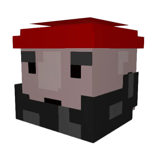 Starcryde Minecraft avatar head, 3D render