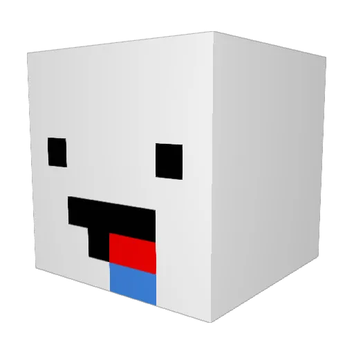 StardewValley2 Minecraft avatar head, 3D render