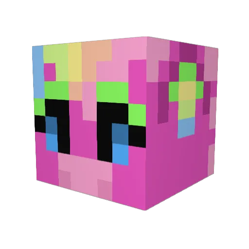 Stardewp Minecraft avatar head, 3D render