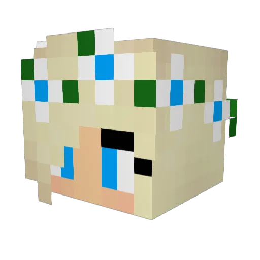 Stardust23 Minecraft avatar head, 3D render
