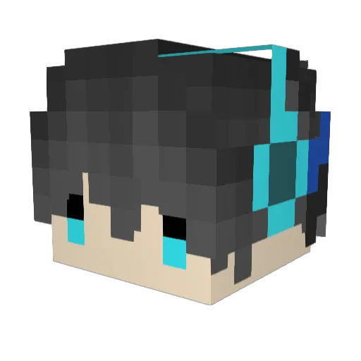 Stardust3698 Minecraft avatar head, 3D render