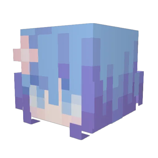 Stardust6666 Minecraft avatar head, 3D render
