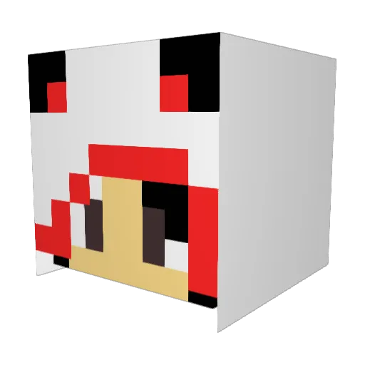 StardustKitty Minecraft avatar head, 3D render