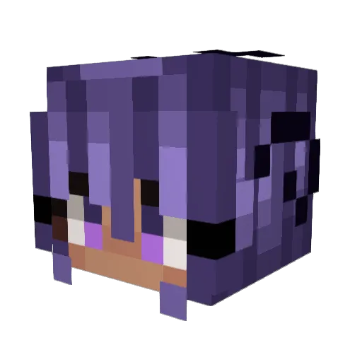 StardustMocha Minecraft avatar head, 3D render