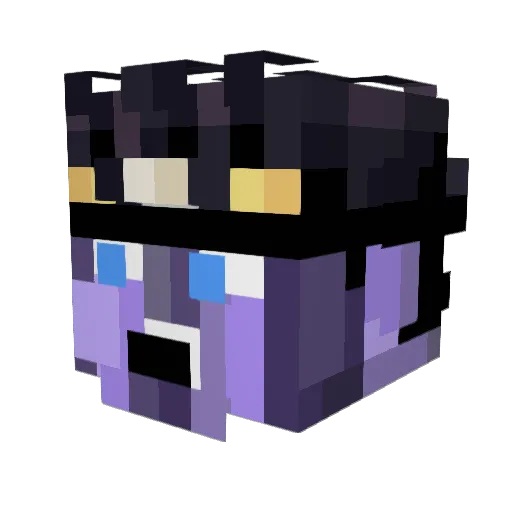 Starf_Platinium Minecraft avatar head, 3D render