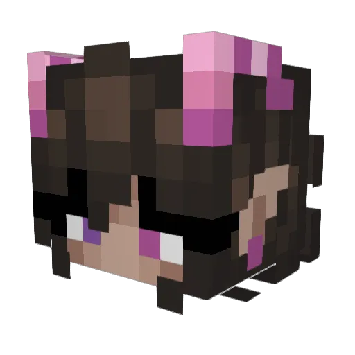 Starfall_Drakoni Minecraft avatar head, 3D render