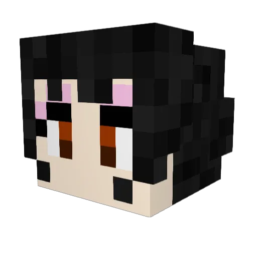 Starfire919 Minecraft avatar head, 3D render