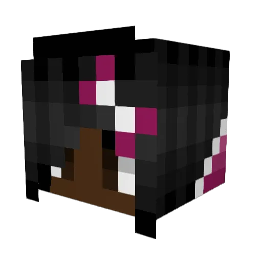 StarfireAthena Minecraft avatar head, 3D render