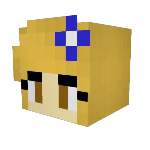 StarfireGaming Minecraft avatar head, 3D render