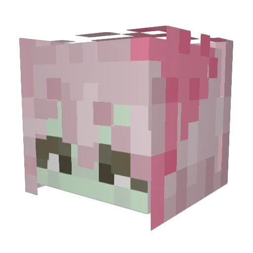 StarfishInSpace Minecraft avatar head, 3D render