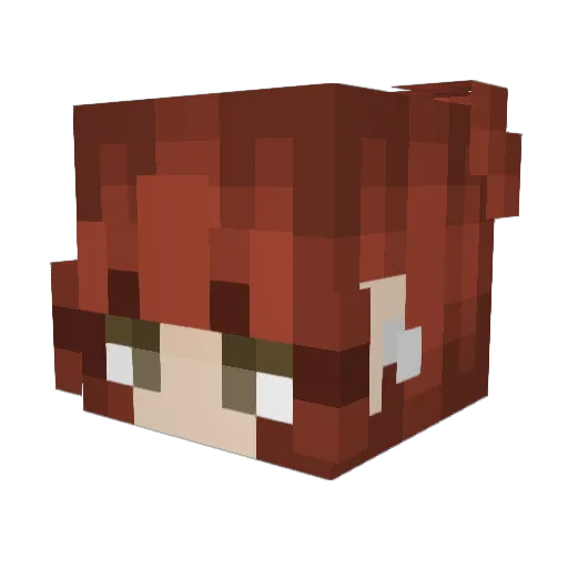 Starfluff93 Minecraft avatar head, 3D render