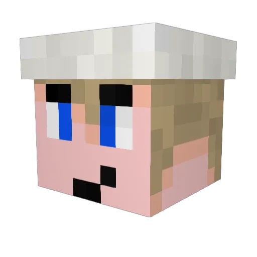Starfoxcpt Minecraft avatar head, 3D render