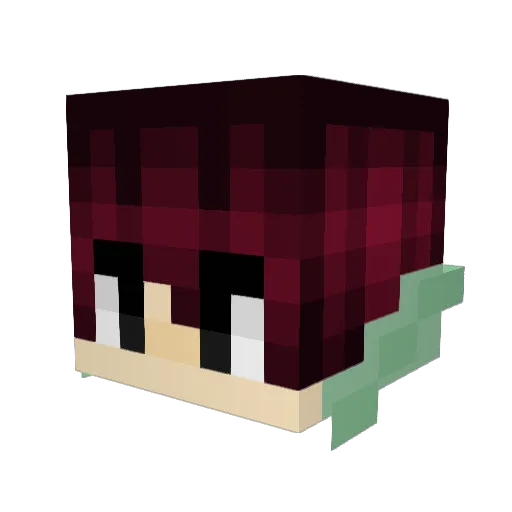 Starfruit_wine Minecraft avatar head, 3D render