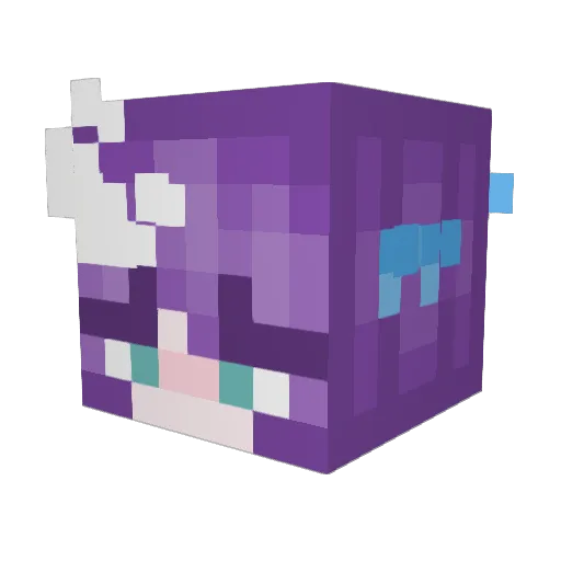 Starfruitisgood Minecraft avatar head, 3D render